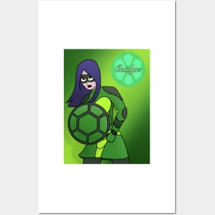 Caitlyn as a Turtle Superhero! Posters and Art